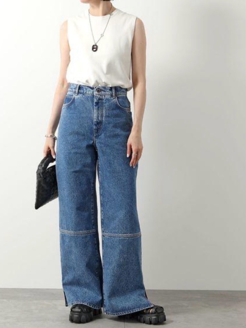 Weekend Max Mara BNWT High-Waist Wide Leg Jeans in Blue